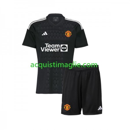 Divisa di Calcio Manchester United Portiere Bambino Terza 2023/2024